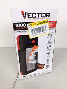 Vector 1000 Peak Amp Jump Starter, Dual USB, Rechargeable