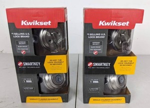 NEW Pair of Kwikset Single Cylinder Deadbolts