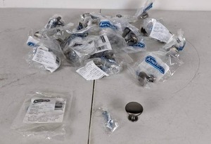 Lot of 25 NEW Amerock Antique Silver 1.25 Drawer Knobs