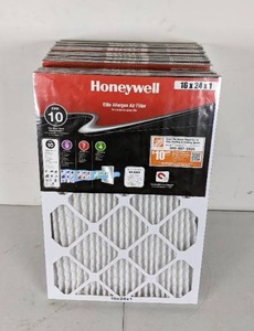 Lot of 12 NEW Honeywell FPR 10 Elite Allergen Air Filters 16 x 24 x 1