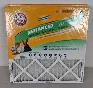 Lot of 4 NEW Arm & Hammer Enhanced 12000 AllergenAII Air Filters 20 x 20 x 1