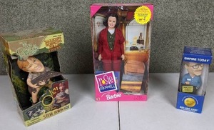 lot 91 image: A Unique Trio of NEW Vintage Dolls The Crocodile Hunter, Rosie ODonnell and The Empire Carpet Guy