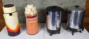 lot 80 image: Hot Beverage Station Collection - Thermos Pump Dispensers, Percolators