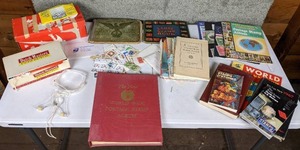 lot 42 image: Philatelists Lot Impressive Collection of Vintage US and International Postage Stamps, Albums, Hinges and More
