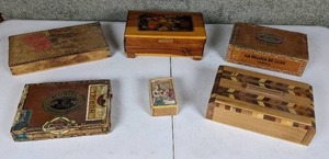lot 56 image: Vintage Box Collection Jewelry, Cigar, Fortune and More