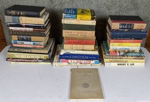 lot 36 image: Lot of 38 Books About War Civil War, World War II, Leaders in War, and More