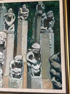 Original Oil on Canvas Signed Cao Haishui 1992