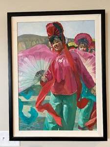 Original Oil on Canvas Signed - Cao Haishui 1991