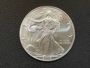lot 9 image: 2004 American Eagle 1 Ounce .999 Silver