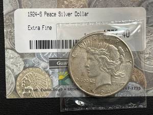 lot 24 image: 1924-S Peace Dollar Key Date