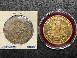 lot 32 image: New Mexico and Ohio Tokens