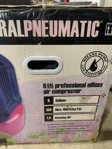 New Central Pneumatic air compressor