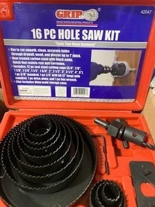Box of Misc Fire Extinguisher hole saw