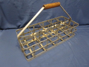 Vintage Metal Bottle Carrier