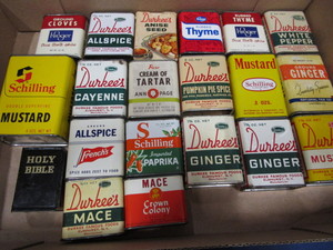 Vintage Spice Tins