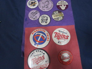 MN Twins & Vikings Pinbacks