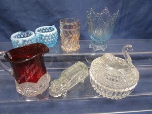 Ruby Flash, Opalescent, Candy Container