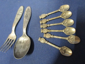 Childrens Spoon & Fork, Salt Spoons
