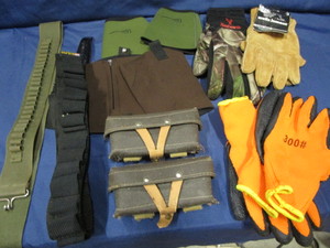 Gloves, Pouches, Ammo Belt