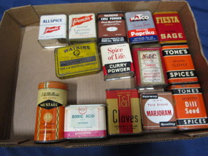Vintage Spice Tins
