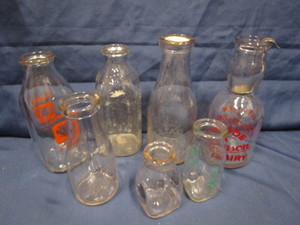 Milk Bottles with Cream Top