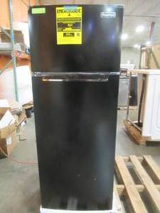 lot 402 image: Magic Chef 7.4 cu. ft. 2 Door Mini Fridge in Black, MCDR740BE - Slight Scratch and Dent - Works Well