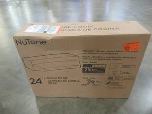 lot 409 image: Nutone RL6200 24 in. Non-Vented Range Hood in White.