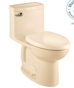 lot 483 image: Compact Cadet 3 FloWise 1-piece 1.28 GPF Single Flush Elongated Toilet in Bone - Complete.