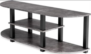 lot 490 image: Signature Design By Ashley Jastyne Two Tone TV Stand - NEW IN BOX