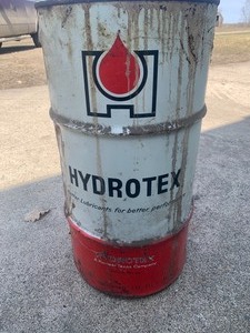 lot 20 image: 15 Gal steel barrel  hydotex