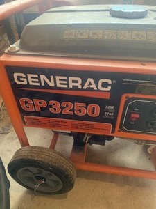 lot 12 image: Generac GP3250 generator used over the winter 