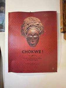 lot 18 image: Chokwe Tribal Art Exhibition Poster
