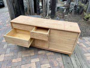 lot 67 image: Vintage Mid Century 9-Drawer Dresser - Unfinished wNo Hardware