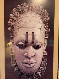 lot 15 image: Framed ART OF AFRICA Museum Exhibition Poster