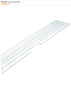 Everbilt Pocket Door Jamb Kit & Onward 96 in. Steel Bypass Door Hardware Kit. See Pictures