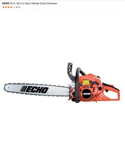 ECHO 20 in. 50.2 cc Gas 2-Stroke Cycle Chainsaw. See Pictures