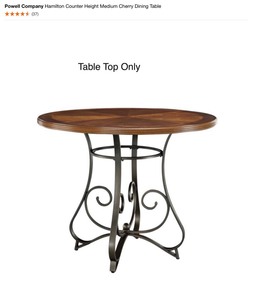 Various Brands & Sizes of Table Tops (Missing Legs or Bases) or Table Legs (Mising Table Top). See Pictures