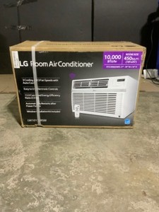 LG Electronics 10,000 BTU 115-Volt Window Air Conditioner LW1017ERSM Cools 450 Sq. Ft. with ENERGY STAR and Remote, Wi-Fi Enabled. See Pictures