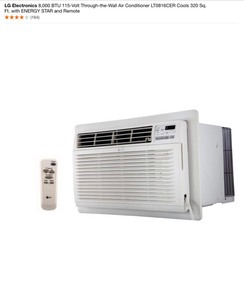 LG Electronics 8,000 BTU 115-Volt Through-the-Wall Air Conditioner LT0816CER Cools 320 Sq. Ft. with ENERGY STAR and Remote. See Pictures