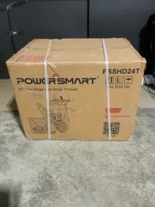 PowerSmart 24 in. 2-Stage Electric Start Gas Snow Blower with LED Light. See Pictures