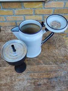 lot 13 image: Antique Enamel Coffee Pot