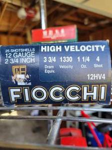 lot 66 image: Fiocchi High 12 gauge 2 34 High Velocity  4 Shot