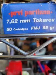 lot 72 image: prvi partizan ammunition 7,62 FMJ 85 GR