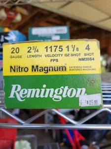 lot 88 image: Remington 20 gauge 2 34 #4 Shot Nitro Magnum