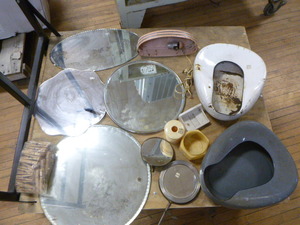 lot 6 image: Vintage Bathroom Mirrors