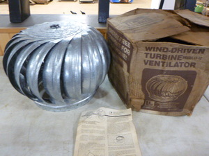lot 46 image: Wind Driven Turbine Ventilator