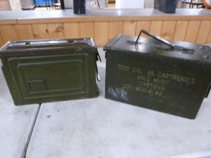 lot 64 image: 2 Ammo Boxes