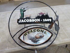 lot 69 image: Metal Welcome Sign