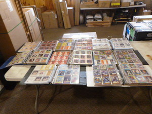 lot 92 image: 8 Binders Filled with Baseball, Basketball and Football Cards