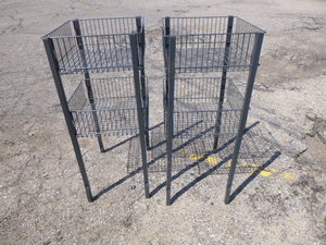 lot 101 image: 2 Double Basket Shelving
